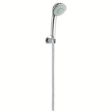 Chromowany stały ścienny uchwyt prysznicowy Grohe Rainshower z okrągłą rozetą