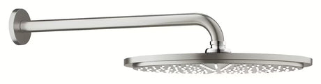 Deszczownica  Grohe Rainshower Cosmopolitan 310 z metalowym wykonaniem i ramieniem prysznicowym w wykończeniu supersteel.