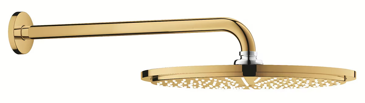 Grohe Rainshower Cosmopolitan Metal deszczownica  310 z ramieniem 380 mm w wykończeniu Cool Sunrise