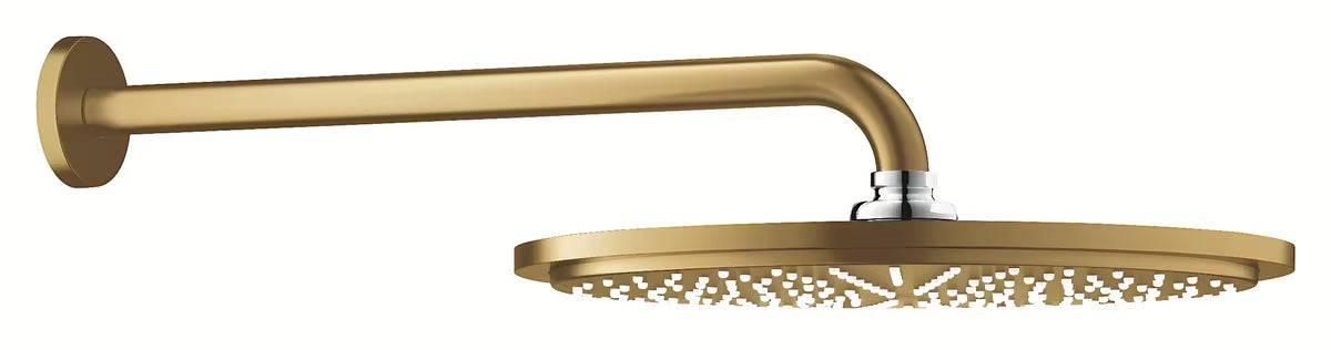 Grohe Rainshower Cosmopolitan Metal deszczownica  310 z ramieniem prysznicowym w wykończeniu Brushed Cool Sunrise