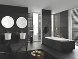 Grohe Rainshower Cosmopolitan Metal deszczownica  310 z ramieniem prysznicowym w wykończeniu Brushed Cool Sunrise