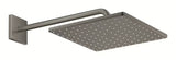 Deszczownica  Grohe Rainshower 310 Mono Cube z ramieniem prysznicowym w wykończeniu szczotkowany Hard Graphite.