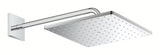 Chromowa deszczownica  Grohe Rainshower 310 Mono Cube z ramieniem prysznicowym pro do montażu ściennego