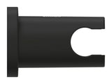 Stały uchwyt prysznicowy Grohe Rainshower neutral z okrągłą rozetą w kolorze phantom black.