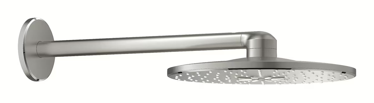 Deszczownica  Grohe Rainshower smartactive 310 z ramieniem prysznicowym w wykończeniu supersteel