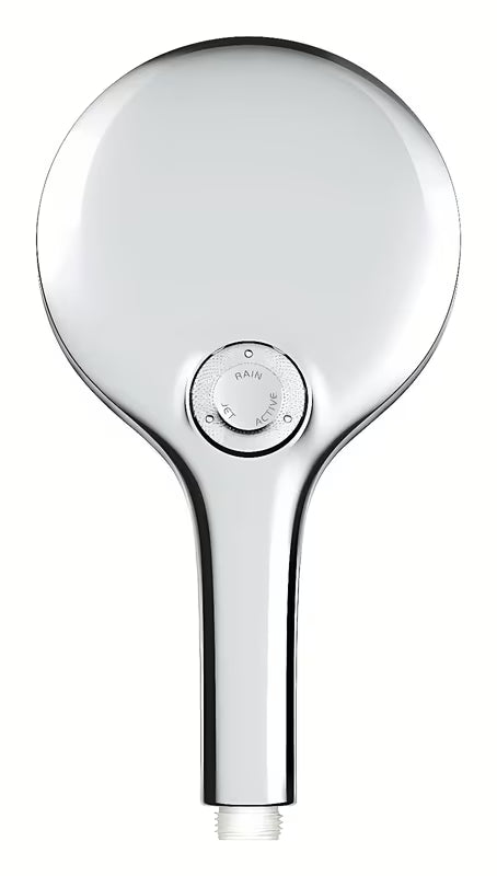 Chromowana słuchawka prysznicowa Grohe Rainshower 130 SmartActive z trzema rodzajami strumienia