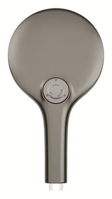 Słuchawka prysznicowa Grohe Rainshower 130 SmartActive w wykończeniu szczotkowany Hard Graphite z trzema rodzajami strumienia.