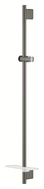 Drążek prysznicowy Grohe Rainshower smartactive 900 mm z półką w wykończeniu szczotkowany Hard Graphite