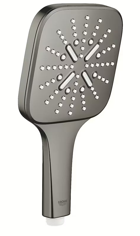 Słuchawka prysznicowa Grohe Rainshower 130 SmartActive Cube w kolorze szczotkowany hard graphite