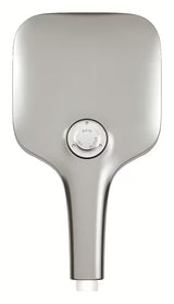 Słuchawka prysznicowa Grohe Rainshower 130 SmartActive Cube w wykończeniu supersteel z trzema rodzajami strumienia.