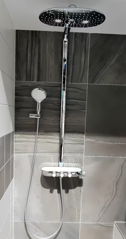 Grohe Rainshower smartcontrol system prysznicowy z baterią termostatyczną w chromie z deszczownicą 360 mm i słuchawką prysznicową