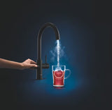 Grohe Red Duo bateria zlewozmywakowa w velvet black z dotykowym sterowaniem wrzątkiem i wysoką wylewką C