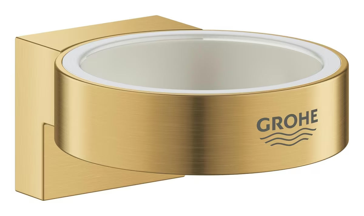 Ścienny uchwyt na szklanki bez szklanki Grohe Selection w wykończeniu Brushed Cool Sunrise z ukrytym mocowaniem