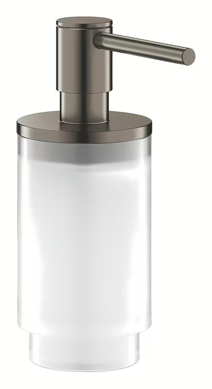 Dozownik do Mydła Grohe Selection w wykończeniu Brushed Hard Graphite ze szkła i metalu