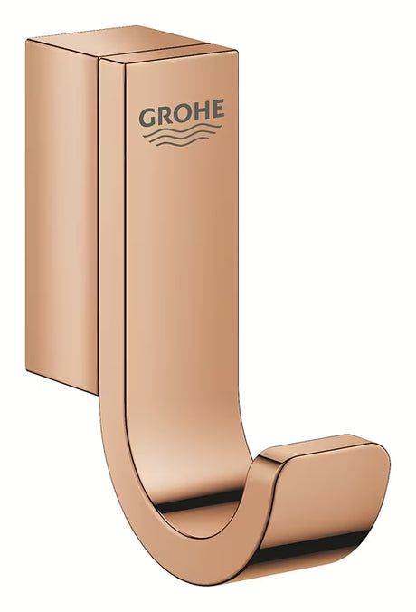 Metalowy haczyk na szlafrok haczyk Grohe Selection w wykończeniu warm sunset z ukrytym mocowaniem