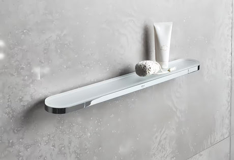 Szklana półka łazienkowa półka Grohe Selection w wykończeniu chrom pro do przechowywania kosmetyków