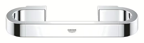 Chromowy uchwyt wannowy Grohe Selection z ukrytym mocowaniem ściennym