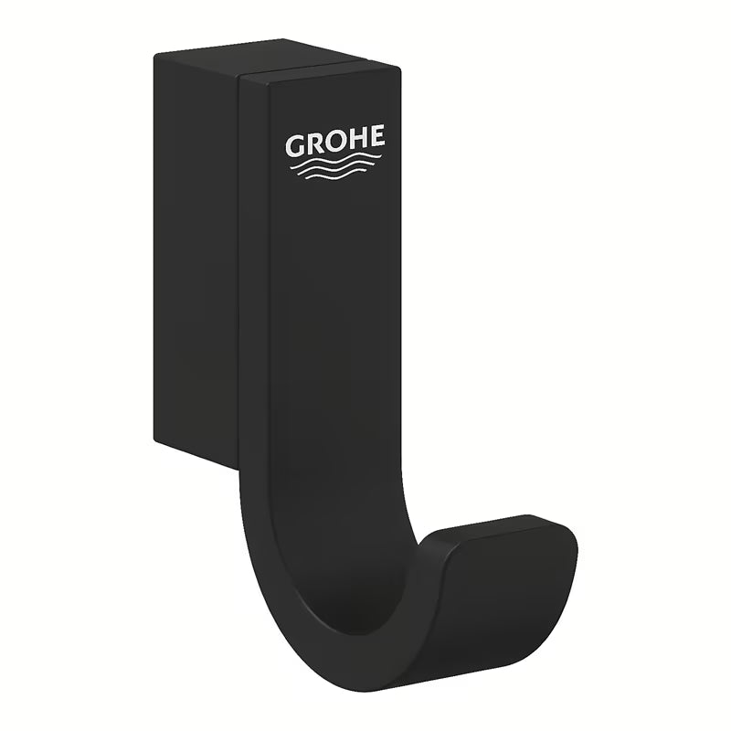 Haczyk na szlafrok Grohe Selection w kolorze phantom black z ukrytym mocowaniem