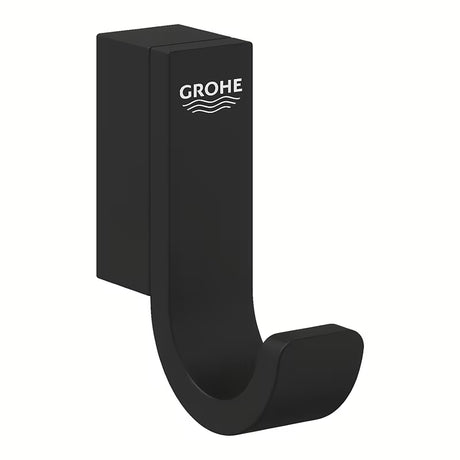 Haczyk na szlafrok Grohe Selection w kolorze phantom black z ukrytym mocowaniem