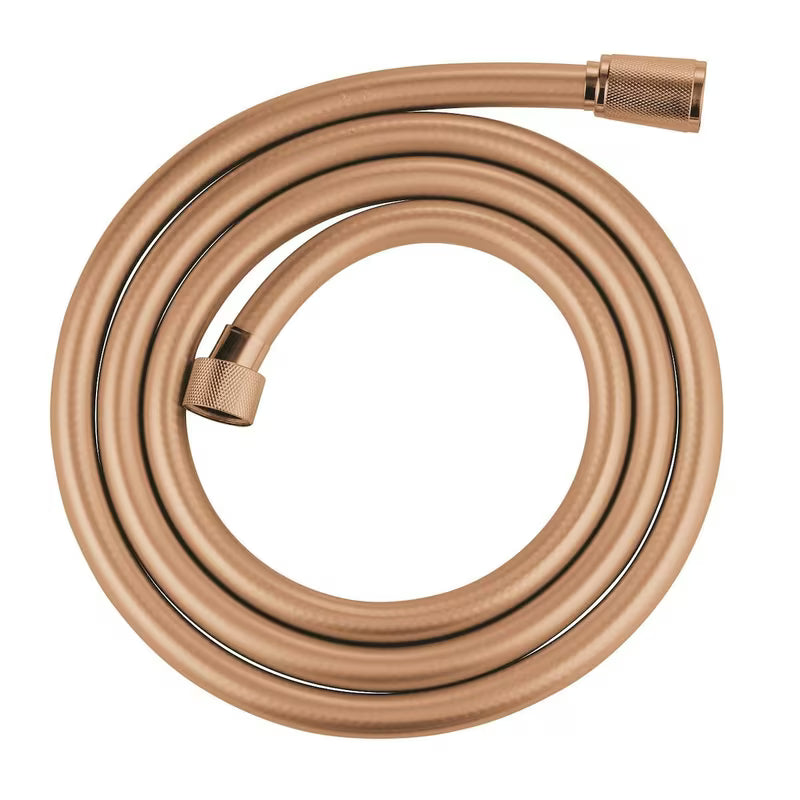 Wąż prysznicowy Grohe Silverflex 1750 mm w wykończeniu Warm Sunset z systemem TwistFree zapobiegającym skręcaniu.