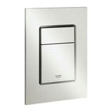 Spłukujący przycisk Grohe Skate Cosmopolitan S w matowym wykończeniu stainless pro stelaże podtynkowe