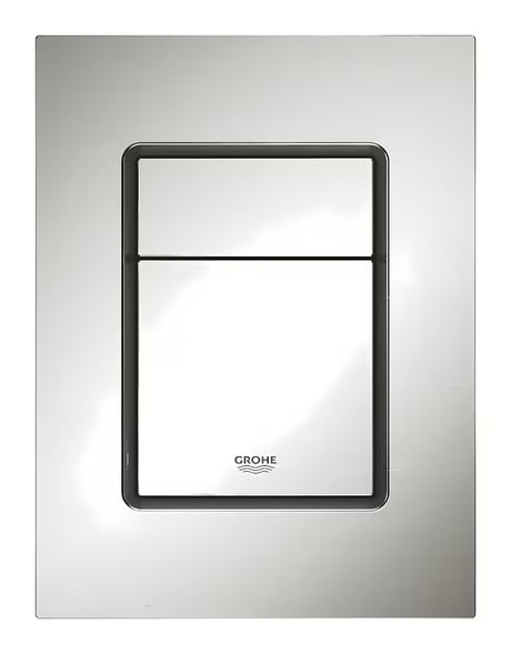 Spłukujący przycisk Grohe Skate Cosmopolitan S w matowym wykończeniu stainless pro stelaże podtynkowe