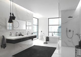 Podtynkowa termostatyczna bateria prysznicowa Grohe Grohtherm smartcontrol w wykończeniu brushed hard graphite.
