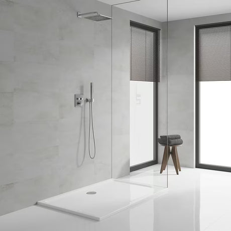 Chromowana podtynkowa termostatyczna bateria prysznicowa Grohe Grohtherm smartcontrol z przyciskiem sterującym