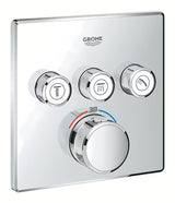Podtynkowa termostatyczna bateria prysznicowa Grohe Grohtherm smartcontrol w wykończeniu chrom.
