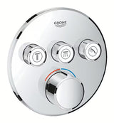 Podtynkowa termostatyczna bateria prysznicowa Grohe Smart Control w wykończeniu chrom z elementem sterującym smartcontrol