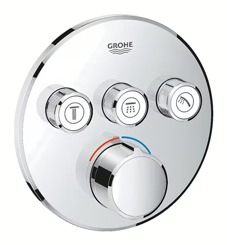 Podtynkowa termostatyczna bateria prysznicowa Grohe Smart Control w wykończeniu chrom z elementem sterującym smartcontrol