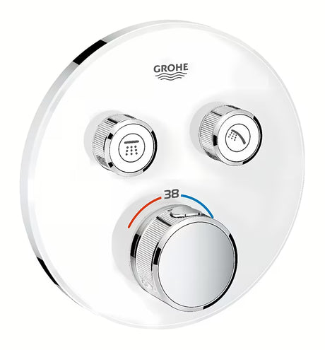 Grohe Grohtherm smartcontrol podtynkowa termostatyczna bateria prysznicowa w wykończeniu Moon White