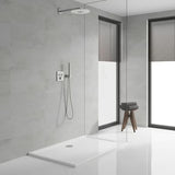 Podtynkowa termostatyczna bateria prysznicowa Grohe Grohtherm smartcontrol w wykończeniu Moon White z elementem sterującym smartcontrol.