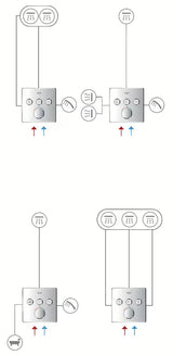 Podtynkowa termostatyczna bateria prysznicowa Grohe Grohtherm smartcontrol w kolorze Moon White z trzema zaworami