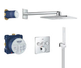Podtynkowy system prysznicowy Grohe Smart Control w chromie z deszczownicą i słuchawką prysznicową