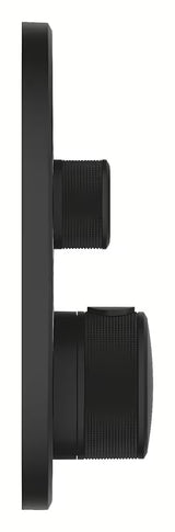 Podtynkowa bateria prysznicowa Grohe smartcontrol w wykończeniu phantom black z przyciskowym sterowaniem