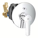 Grohe Start podtynkowa prysznicowa i bateria wannowa w wykończeniu chrom z dźwignią