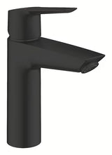 Umywalkowa bateria jednouchwytowa Grohe Start w wykończeniu matte black ze średnio wysoką wylewką