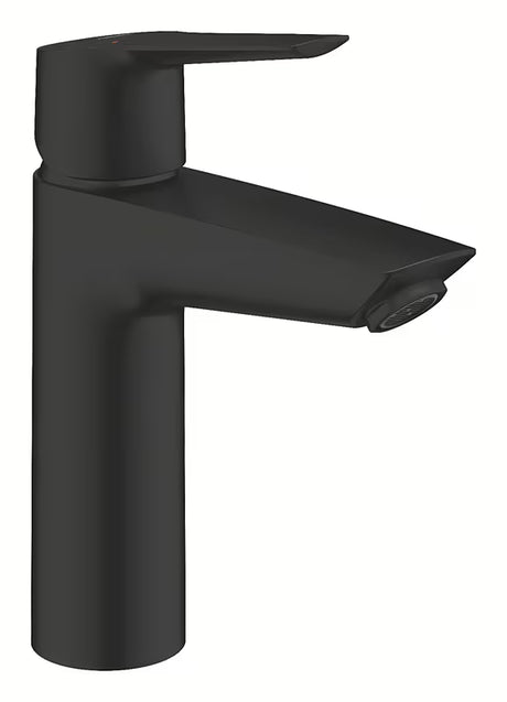 Umywalkowa bateria jednouchwytowa Grohe Start w wykończeniu matte black ze średnio wysoką wylewką
