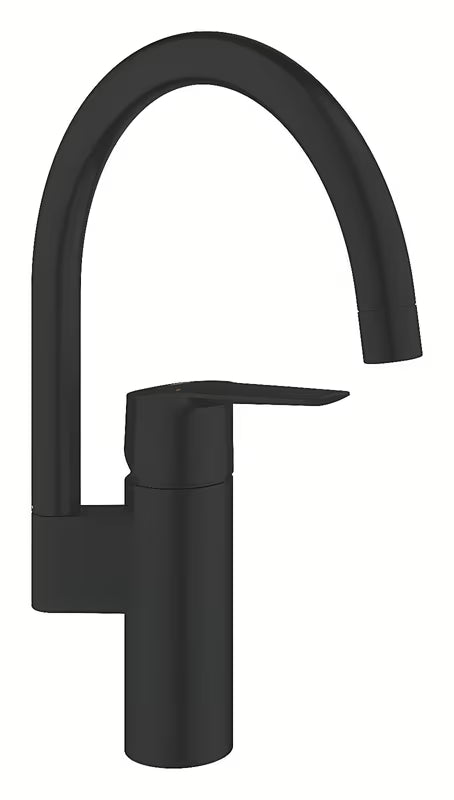 Grohe Start jednouchwytowa bateria zlewozmywakowa z wysoką obrotową wylewką w matowej czerni