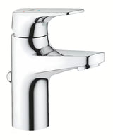 Chromowana jednouchwytowa bateria umywalkowa Grohe Start Flow z odpływem z oszczędnym przepływem 5,7 l/min