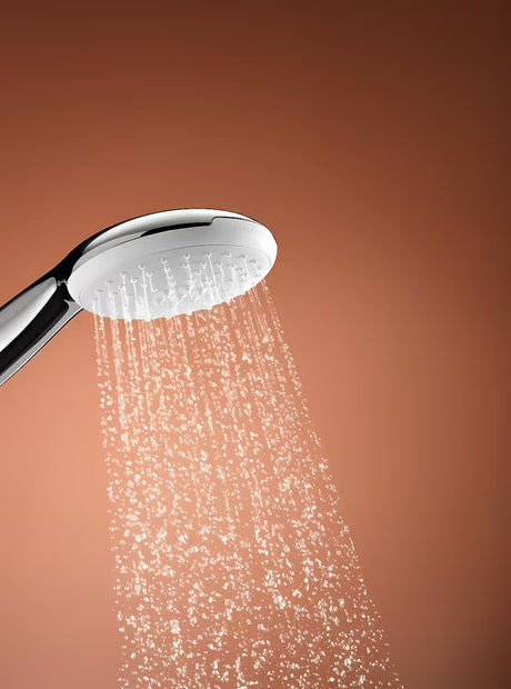 Grohe Tempesta przyłącze kątowe z zestawem prysznicowym w chromie ze słuchawką prysznicową i wężem