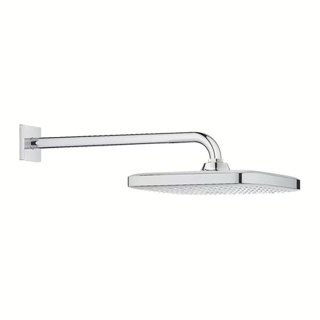 Chromowana deszczownica  Grohe Tempesta 250 Cube z ramieniem ściennym i strumieniem Rain