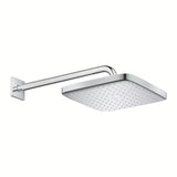 Chromowana deszczownica  Grohe Tempesta 250 Cube z ramieniem ściennym i strumieniem Rain
