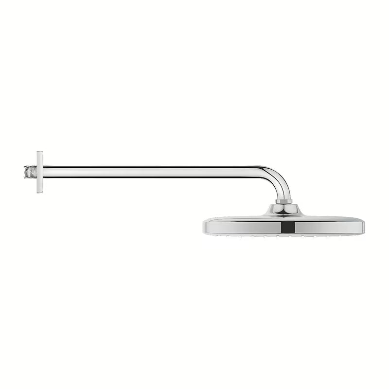Chromowana deszczownica  Grohe Tempesta 250 Cube z ramieniem ściennym i strumieniem Rain