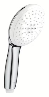Chromowany prysznic ręczny Grohe Tempesta z dwoma strumieniami Rain i Jet oraz technologią Grohe DreamSpray