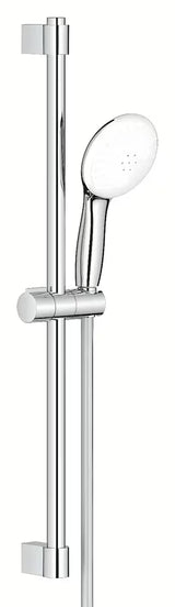 Chromowany zestaw prysznicowy Grohe Tempesta z rączką prysznicową, drążkiem prysznicowym i wężem