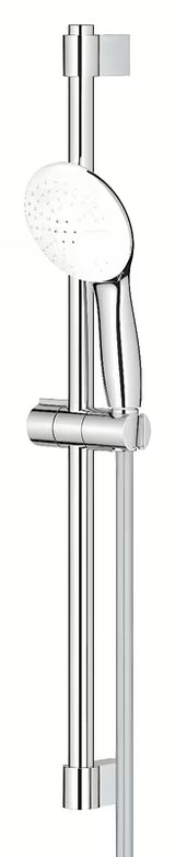 Chromowany zestaw prysznicowy Grohe Tempesta z rączką prysznicową, drążkiem prysznicowym i wężem