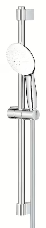 Chromowany zestaw prysznicowy Grohe Tempesta z rączką prysznicową, drążkiem prysznicowym i wężem