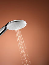 Chromowany zestaw prysznicowy Grohe Tempesta z rączką prysznicową, drążkiem prysznicowym i wężem